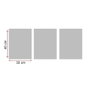Wallity Cuadro decorativo de MDF multicolor (3 piezas)